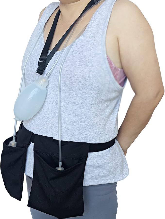 Mastectomy Drain Pouches + Shower Lanyard Set