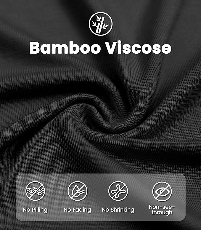 Women’s Nightgown, Viscose from Bamboo, V-Neck Short-Sleeve Nightshirt